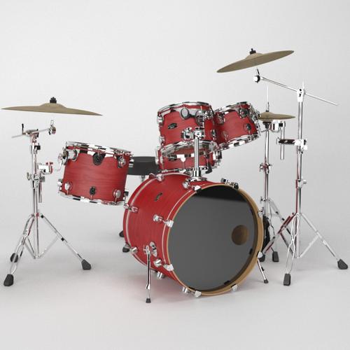 Detailed Drum Set preview image